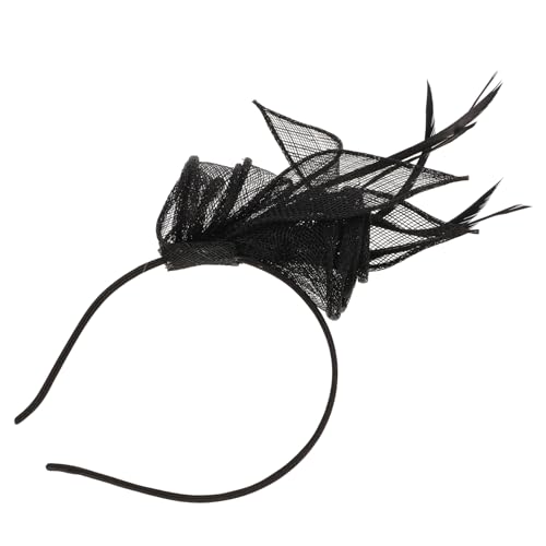 Healeved Faszinierendes Schwarzes Mesh Headband Mit Elegantem Schleier Für Hochzeiten Teepartys Und Kostüme Stilvolles Haaraccessoire Für Damen Atmungsaktiv Und Bequem von Healeved