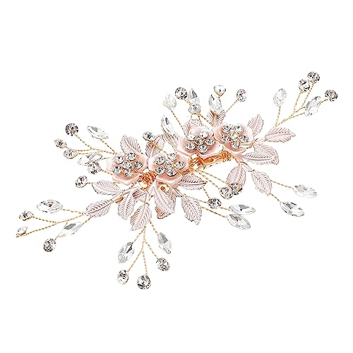 Healeved Hochzeits Haarkamm mit Funkelnden Strasssteinen Eleganter Brautschmuck für Brautjungfern und Geburtstagsfeiern Leichter Haarschmuck für Stilvolle Festlichkeiten Komfortabel und von Healeved