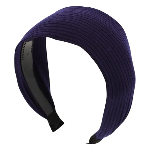 Healeved Breitband-stirnband Für Frauen Elastisches Rutschfestes Haarband Für Sport Und Yoga Modisches Accessoire Dunkelblau Für Alltag Und Fitness von Healeved