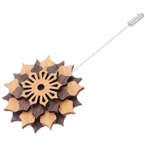 Healeved Hölzerne Boutonniere-anstecknadel Für Herren Dekorative Blumen-anstecknadel Accessoire Für Anzug Geeignet Für Hochzeit Tanzparty Bankett Und Andere Anlässe von Healeved