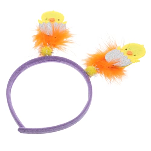 Healeved Hühner Haarreif Für Ostern Cartoon Stirnband Mit Federkükendesign Osterkostümzubehör Verstellbar Für Junge Mädchen Und Erwachsene Lustiger Haarband Für Frühlingsfeiern von Healeved