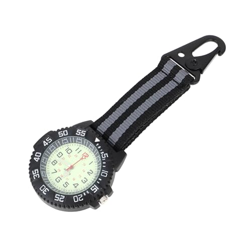 Healeved Im Freien Im Außenberufungstisch Uhren Für Männer Digitaler Uhrenclip Uhr Mit Sekundenzeiger Karabiner Digital Anschauen Betrachten Hängend Kunststoff Grey von Healeved