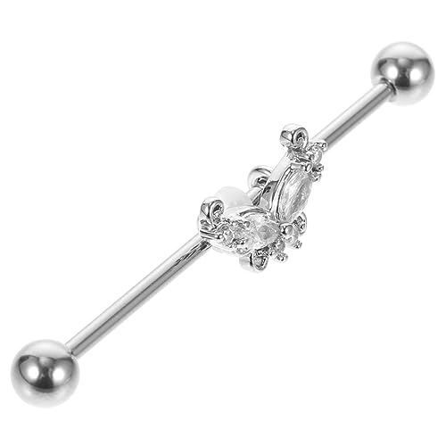 Healeved Industrielle Piercing Ohrringe Barbell Ohrstecker Damen Modisch Langlebig Elegant für Alltag und Arbeit von Healeved