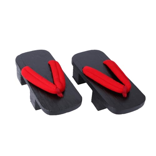 Healeved Japanische Clogs Holzpantoletten mit Dicker Sohle Bequeme Sommer Slipper für Damen und Herren Modische Plattform Sandalen mit Zwei Zähnen Lässige Sommerschuhe für Freizeit und von Healeved