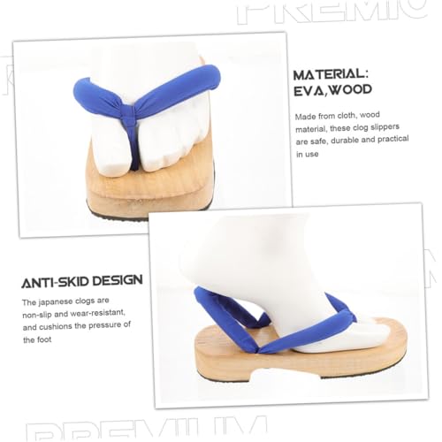 Healeved Japanische Holzclogs Damen Slipper mit Breiter Schnitt Atmungsaktiv Eva sohle Rutschfest Indoor und Outdoor Sommerliche Hausschuhe mit Fußgewölbestütze Passend von Healeved