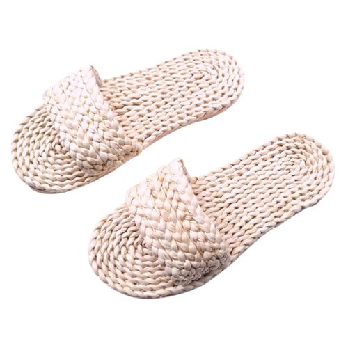 Healeved Japanische Retro Hausschuhe Weiß Rutschfeste Indoor Slipper Aus Weichem Material Leicht Und Bequem Für Sommer Zuhause von Healeved