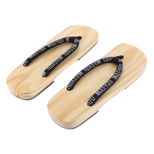Healeved Japanische Traditionelle Herren Geta Sandalen aus Langlebigem Holz mit Flacher Sohle Verschleißfest Modisch und Robust für Kostüm und Alltagsgebrauch Healeved Japanische Traditionelle Herren Geta Sandalen aus Langlebigem Holz mit Flacher Sohle Verschleißfest Modisch und Robust für Kostüm und Alltagsgebrauch von Healeved