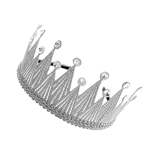 Healeved Junge Mädchen Krone Haarreif Mit Strasssteinen Krone Stirnband Für Mädchen Haarschmuck Für Geburtstage Hochzeiten Partys Hochwertige Materialien Exquisites Design von Healeved