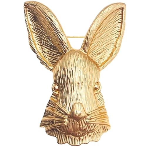 Healeved Kaninchen Brosche Für Damenkleidung Taschen Und Hüte Hasen-anstecknadel Mit Stabiler Nadel Für Hut Schal Und Kopftuch von Healeved