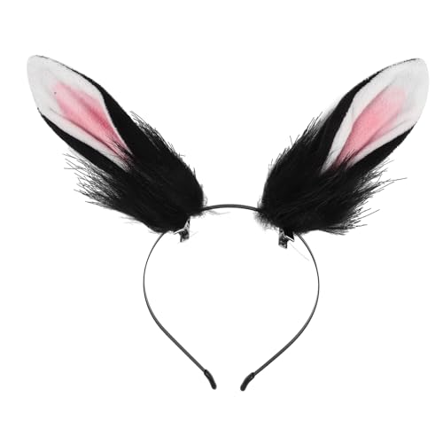 Healeved Kaninchenohr Stirnband Haarspange Mit Hasenohren Bunny Ohr Haarband Party Stirnband Kopfschmuck Hasenohren Haardekor von Healeved