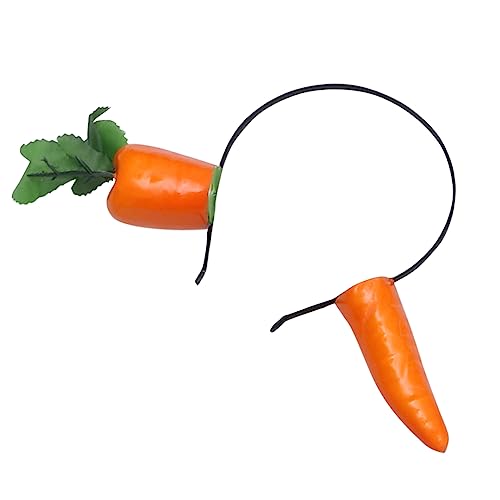 Healeved Haarreifen Karotte Aus Stoff Und Materialien Für Frauen Party Haarreifen Kopfbedeckung Für Urlaub Halloween Festival Langlebig Und Sicher von Healeved
