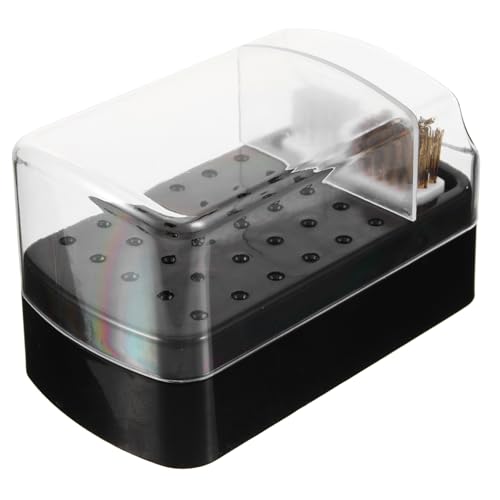 Healeved 30löcher Portable Nagelbohrer-bit-organizer Mit Reinigungsbürste Nagelbohrer Aufbewahrungsbox Für Maniküre Und Nageldesign Staubdicht Und Praktisch Für Nageltechniker von Healeved
