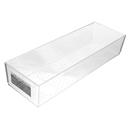 Healeved Kasten Schubladenaufbewahrung klarer Vanity-Organizer Besteckschubladen Schmucktablett aufbewahrungsdose Aufbewahrungsschubladen Organizer für Make-up-Pinsel Schubladenteiler Acryl von Healeved