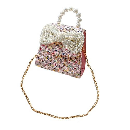 Healeved Perlentasche Für Mädchen Kindertasche Mit Kette Umhängetasche Aus Hochwertigem Material Handtasche Zum Einkaufen Und Reisen Kleine Schultertasche Für Täglichen Gebrauch von Healeved