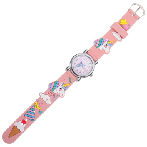 Healeved Junge Mädchen Cartoon Uhr Mit Einhorn-Design Mechanische Armbanduhr Für Mädchen Klare Ziffern Und Geringes Gewicht Für Angenehmes Tragegefühl von Healeved