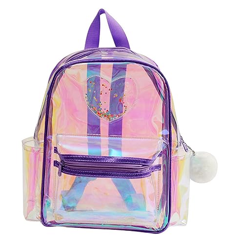 Healeved Klarer Mit Transparente Festival-umhängetasche Für Mädchen Niedlicher PVC-Rucksack Für Schule Und Freizeit Vielseitig Einsetzbar Leicht Und Einfach Zu Reinigen von Healeved
