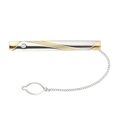 Healeved Klassische Herren Krawattenklammer Kupfer Eleganter Business Anzug Clip Verarbeitung Schlichtes Design Praktischer Tie Accessory für Männer Stilvoller Necktie Clasp von Healeved