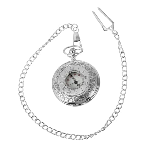 Healeved Klassische Roman Ziffern Taschenuhr mit Kette Vintage Herren Uhr für Weihnachten Geburtstage und Vatertag Stilvolles Accessoire für von Healeved