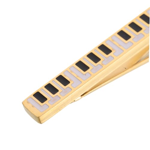 Healeved Klavier Krawattenklammer für Herren Musikliebhaber Business Accessoire mit Feinem Musikinstrument Design Langlebig Formstabil Passend zu Anzug Hochzeit und Business von Healeved