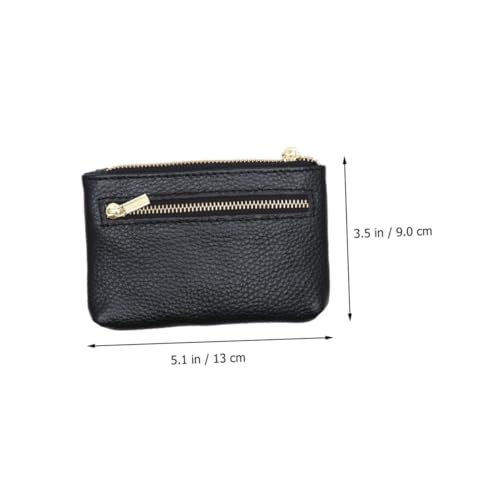 Healeved Mini Geldbörse Aus Pu-Material Münztasche Mit Reißverschluss Wechseltasche Für Damen Handtasche Zum Aufbewahren Von Kleingeld Bargeld Und Karten Für Alltag Und Reisen von Healeved