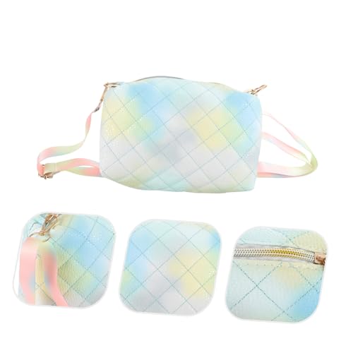 Healeved Kleine Damen Umhängetasche PU Material Crossbody Bag Farbverlauf Blau Leicht Tragbar Modisch Für Alltag Smartphone Schlüssel Geldbörse von Healeved