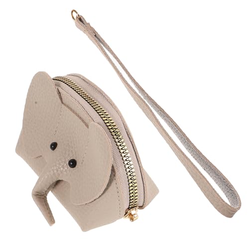 Healeved Kleine Elefanten münzbeutel aus weichem PU Material Niedliche Kleingeldbörse mit Cartoon Design Leicht Kompakt für Alltag Party und Reisen Praktische für Damen von Healeved
