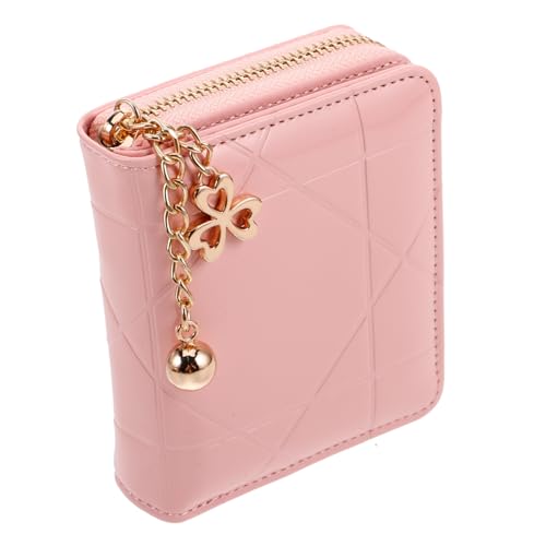 Healeved Kleine Geldbörse für Damen PU Reißverschluss Münzfach für Reisen und Alltag von Healeved