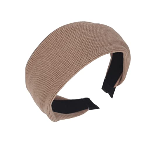 Healeved Breites Stirnband Für Damen Aus Wiederverwendbarem Einfache Kopfbedeckung Haarband Für Frauen Und Mädchen Khaki von Healeved