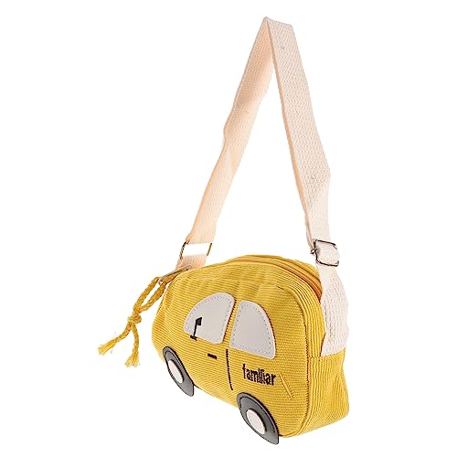 Healeved Kombinierte Cartoon Umhängetasche Für Junge Mädchen Niedliche Weiche Gelbe Schultertasche Mit Reißverschluss Accessoire Für Modebewusste Mädchen Im Alter Von Jahren von Healeved