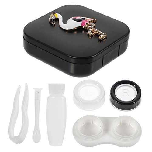Healeved Kontaktlinsenbehälter Für Damen Reisekontaktlinsenhalter Mit Dichtem Verschluss Kleiner Linsenbox Organizer Zum Sicheren Aufbewahren Und Transportieren von Healeved