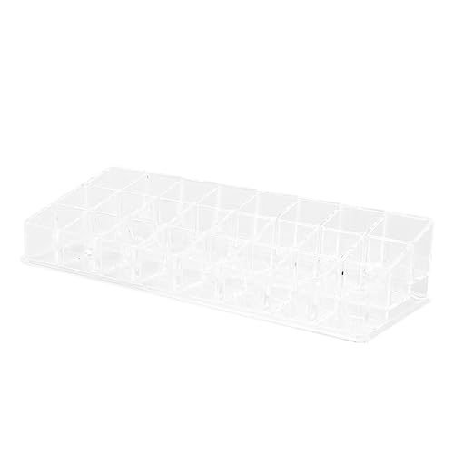 Healeved Kosmetik-aufbewahrungskoffer Lippenstift-displayhalter 3 X 8 Raster Lippenstift-organizer Desktop- Make-up-organizer Lippenstift-display-rack von Healeved