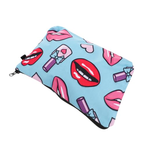 Healeved Kosmetiktasche Reise -Make -up -Tasche Make-up-Taschen Toilettenbeutel für Frauen Reise-Kulturbeutel Kosmetischer Behälter Lippen-Make-up-Tasche Polyester von Healeved