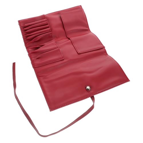 Healeved Kosmetiktasche Zum Aufbewahren Von Make-up-pinseln Tragbarer Beauty-Tool-Organizer Aus Robustem Pu wasserdichte Reise-roll-up-pinseltasche Für Frauen Geeignet Für Heimgebrauch von Healeved