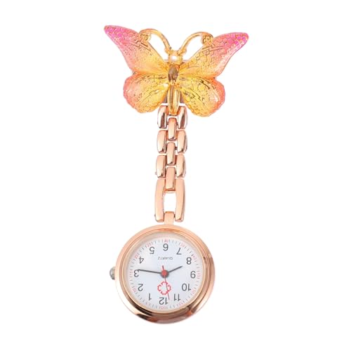 Healeved Krankenschwester Taschenuhr mit Clip Cartoon Design Quarz Tragbar für Pflegekräfte Hängende Uhr für und Alltag von Healeved