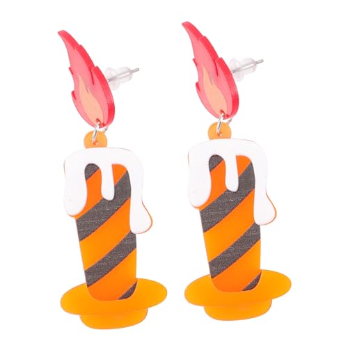 Healeved Kreative Flammen Ohrringe Damen Ohrhänger Leichtes Design Vintage Stil Halloween Party Schmuck Geschenk Healeved Kreative Flammen Ohrringe Damen Ohrhänger Leichtes Design Vintage Stil Halloween Party Schmuck Geschenk von Healeved
