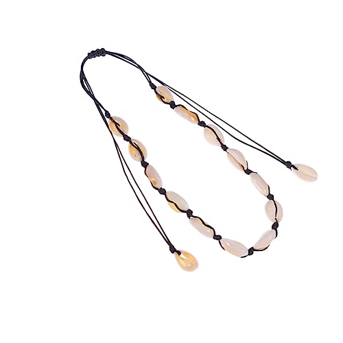 Healeved Schwarze Muschel-halskette Mit Anhänger Für Damen Halsschmuck Aus Natürlichem Muschelsplitter Und Leicht Und Angenehm Zu Tragen Für Partys Oder Besondere Anlässe von Healeved