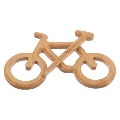 Healeved Kreative Holzbrosche Fahrrad Motiv Leichtes Schmuckstück für Kleidung Hüte Taschen Modisches Accessoire Geschenkidee für Fahrradbegeisterte Handgefertigt von Healeved