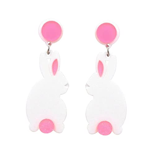 Healeved Kreative Kaninchen Ohrringe für Damen Leichte und Einzigartige Ohrstecker Accessoire für Partys und Alltag Geschenkidee für Frauen von Healeved