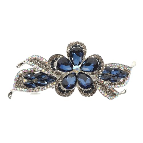 Healeved Eleganter Haarschmuck für Damen Haarspange mit Strasssteinen Haarnadel Aus Metalllegierung mit Feder von Healeved