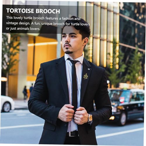Healeved Kristallbesetzte Schildkröten Brosche mit Strasssteinen Vintage Anstecknadel als Elegantes Hochzeitsgeschenk Vielseitiges Schmuckaccessoire für Kleider Schals Hüte und Taschen von Healeved