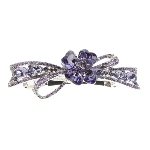 Healeved Frühling Haarspange Strass Blumen Design Französisch Haarnadel Mädchen Haarclip Kopfschmuck Für Partys Hochzeiten Alltag von Healeved