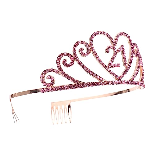 Healeved Alloy Crown Für Mädchen Elegante Geburtstagstiaras Dekorative Haarschmuck Für Partys Und Feiern Krone Für Geburtstagsfeier von Healeved
