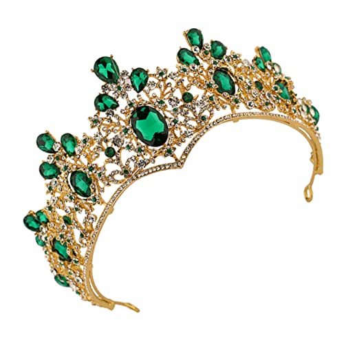 Healeved Brautkrone Hochzeitskopfschmuck Foto-accessoires Grüne Kopfbedeckung Für Frauen Und Damen von Healeved