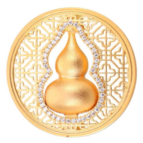 Healeved Kürbisbrosche: Elegante filigrane Kürbisbrosche für Frauen – Vintage-Anstecknadel im chinesischen Stil für Kleider, Pullover, Schals von Healeved