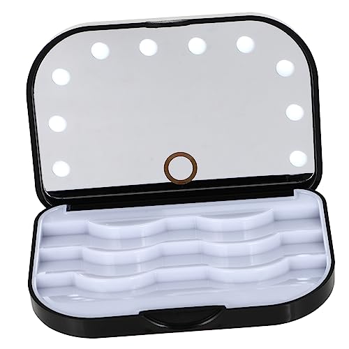 Healeved Wimpern-organizer Mit Spiegel Und Beleuchtung Wimpern Verpackungsbox Zum Aufbewahren Und Schminken Der Künstlichen von Healeved