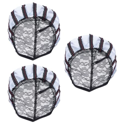 Healeved Lace- -set Atmungsaktive Mesh- Perückenkappe Netzkappe Perückenherstellungskappe Mesh-perücken-set Für Frauen Und Männer von Healeved
