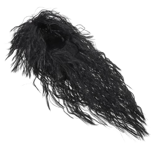 Healeved Dekorative Lange Lockige Rocker Perücke für Cosplay 80 Stück Jahre Stil Synthetisches Haar Komfortabel für Themenpartys und Halloween von Healeved