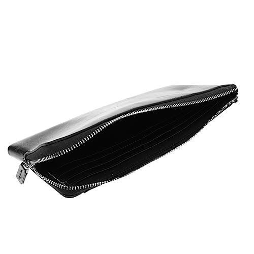 Healeved Langes Herren Portemonnaie Aus Hochwertigem Material Mit Reißverschluss Und Großem Fassungsvermögen Kreditkartenetui Und Geldaufbewahrungstasche Mit Praktischen Innentaschen von Healeved