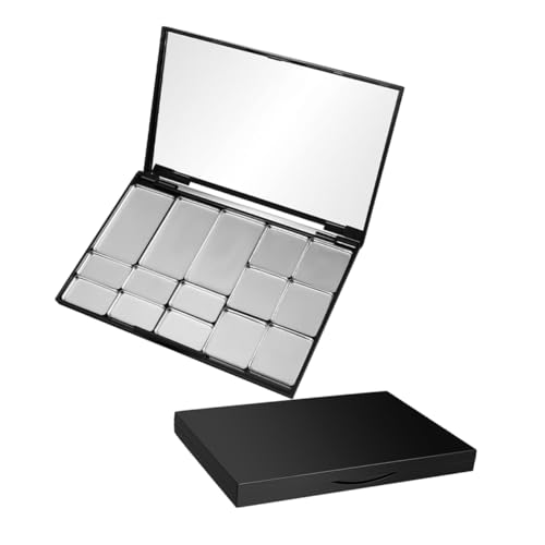 Healeved 2 Stück Leere Magnetische Lidschattenpalette Mit Spiegel Nachfüllbar Selbstgemacht Make up Organizer Für Lidschatten Lippenstift Rouge Und Puder Für Kreative Make up von Healeved