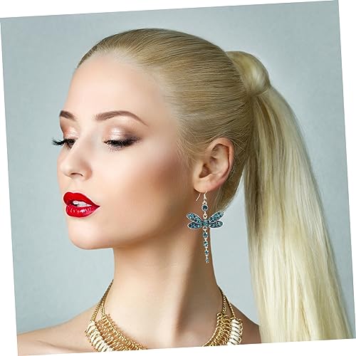 Healeved Leichte Strass Tropfenohrringe mit Blauer Libelle Komfortabel für Damen Vielseitig für Alltag Party Hochzeit und Geschenkidee Ohrhänger Healeved Leichte Strass Tropfenohrringe mit Blauer Libelle Komfortabel für Damen Vielseitig für Alltag Party Hochzeit und Geschenkidee Ohrhänger von Healeved